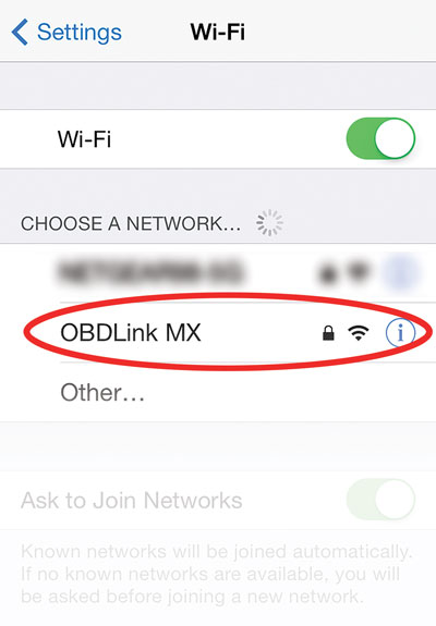 Choose obdlink mx network