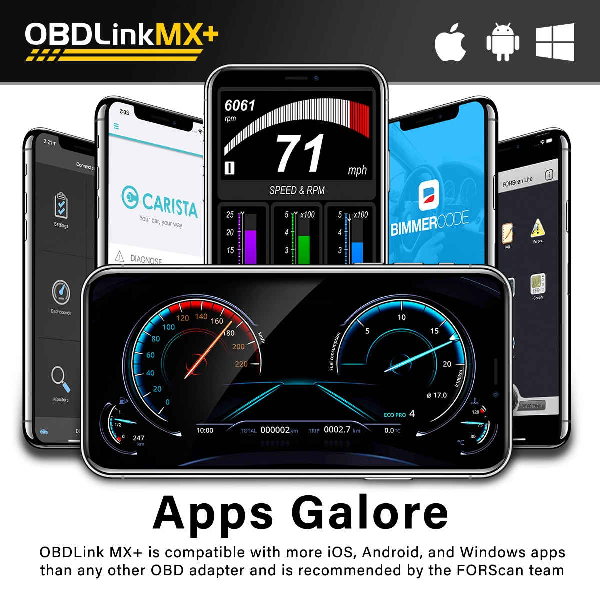 OBDLink LX OBD2 Dongle for scanmytesla (Android)